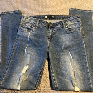 Kut from the Kloth Women's Distressed Blue Jeans 8